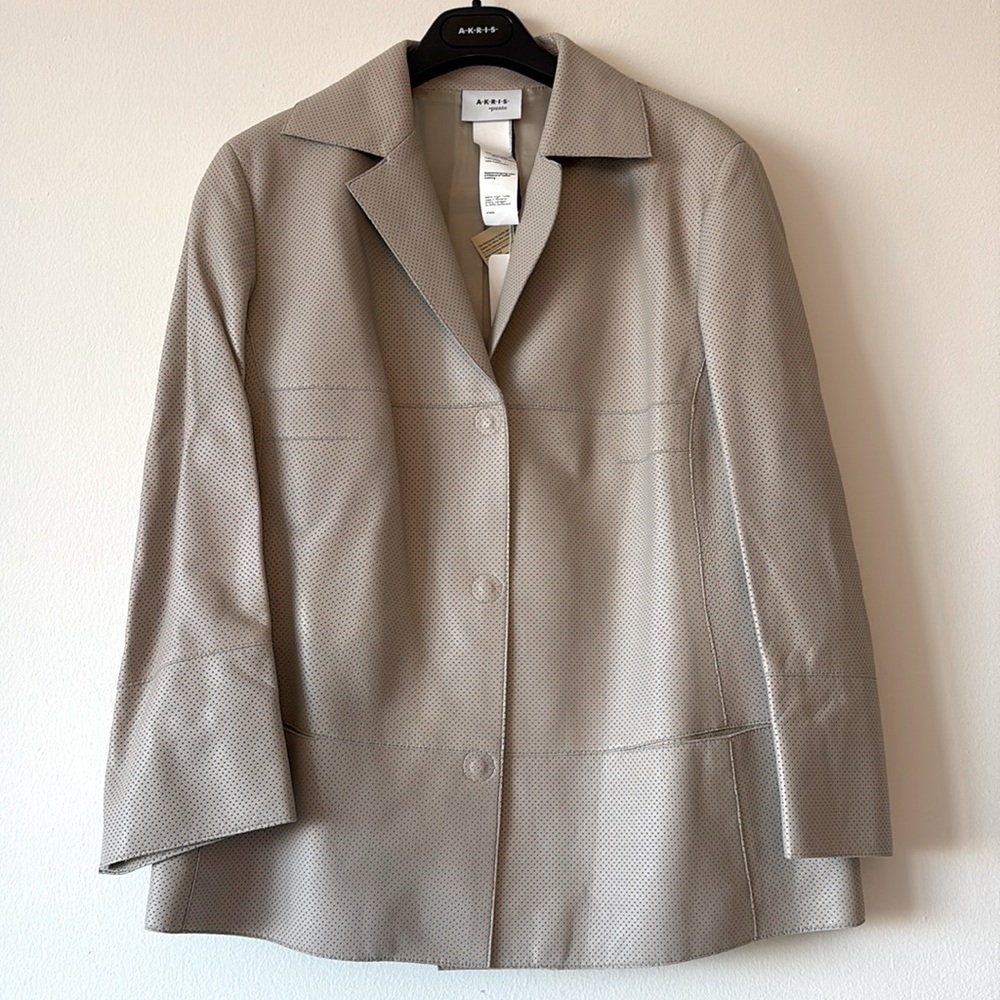 Akris 100% lamb leather jacket - NWT